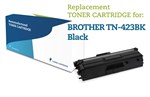 TN-423BK sort genfyldt Lasertoner til Brother